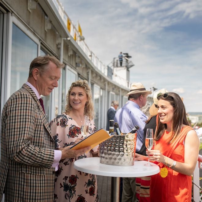 Hospitality- The Racecourse, Goodwood Charlton Hunt balcony