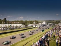 Glover Trophy seen from the new Madgwick Bridge at Goodwood Revival 2021. Shot for Goodwood..Picture date: Saturday September 18, 2021..Photograph by Christopher Ison ©.07544044177.chris@christopherison.com.www.christopherison.com..IMPORTANT NOTE REGARDING IMAGE LICENCING FOR THIS PHOTOGRAPH: This image is supplied to the client under the terms previously agree. No sales are permitted unless expressly agreed in writing by the photographer.