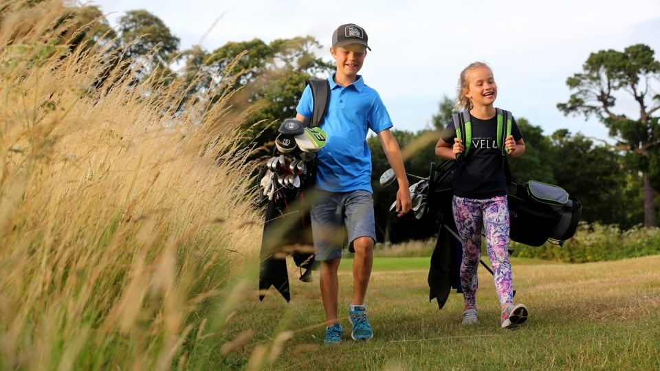 General views of Level Up action at Goodwood Golf, West Sussex. 18th July 2019...Pictured is action from the day including photography with professional golfer Meghan MacLaren...Photograph by Sam Stephenson, 07880 703135, www.samstephenson.co.uk.