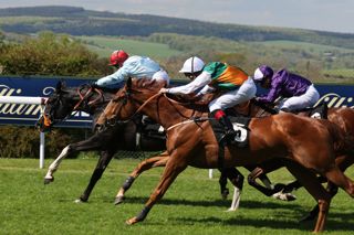 Goodwood Season Opener - Saturday 4th May 2024. Pictured is the 2:45.GOODWOOD HORSERACING CLUB HANDICAP (Class 4)...Photograph by Sam Stephenson, 07880 703135, www.samstephenson.co.uk.