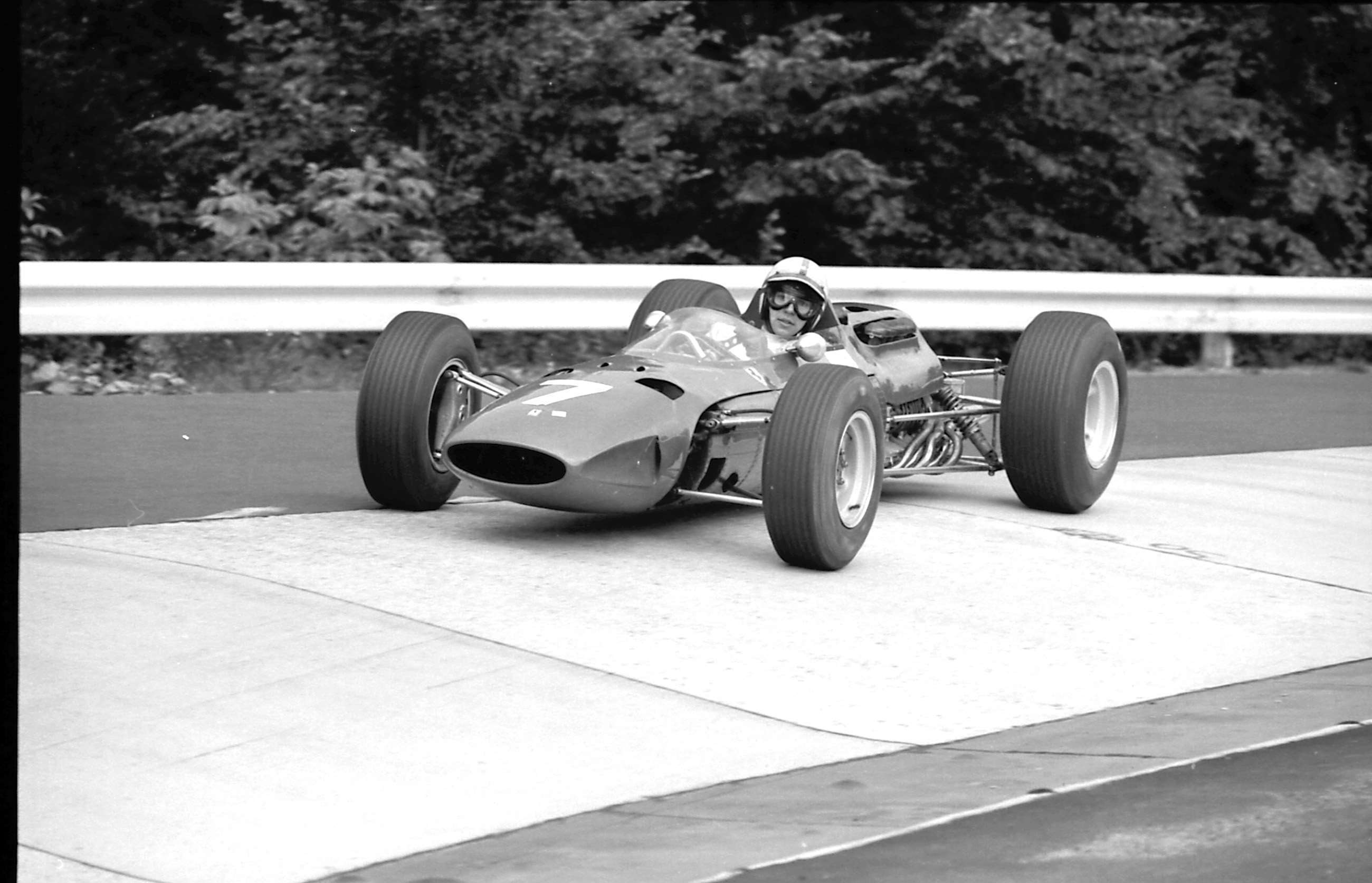 John Surtees in Ferrari 1512 chassis ‘0008’ - now the Goodwood Revival winning car - 1965 German GP at the Nurburgring