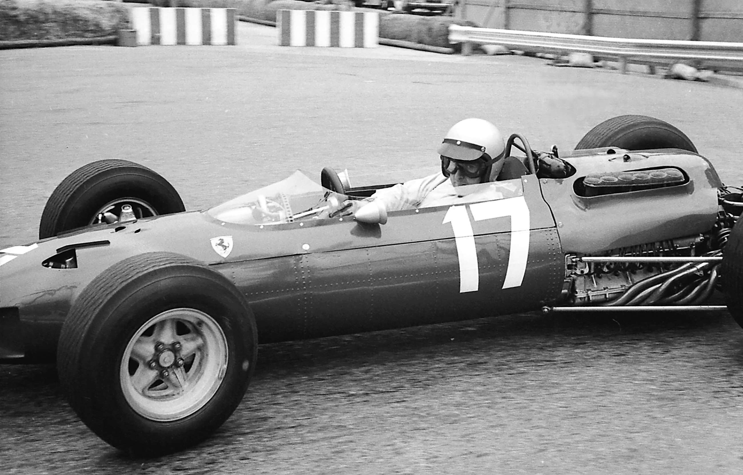 Lorenzo Bandini on his way to 2nd place in the 1965 Monaco GP driving flat-12 Ferrari 1512 chassis ‘0007’ - the ex-Nye 1990 'Monaco tunnel' car...