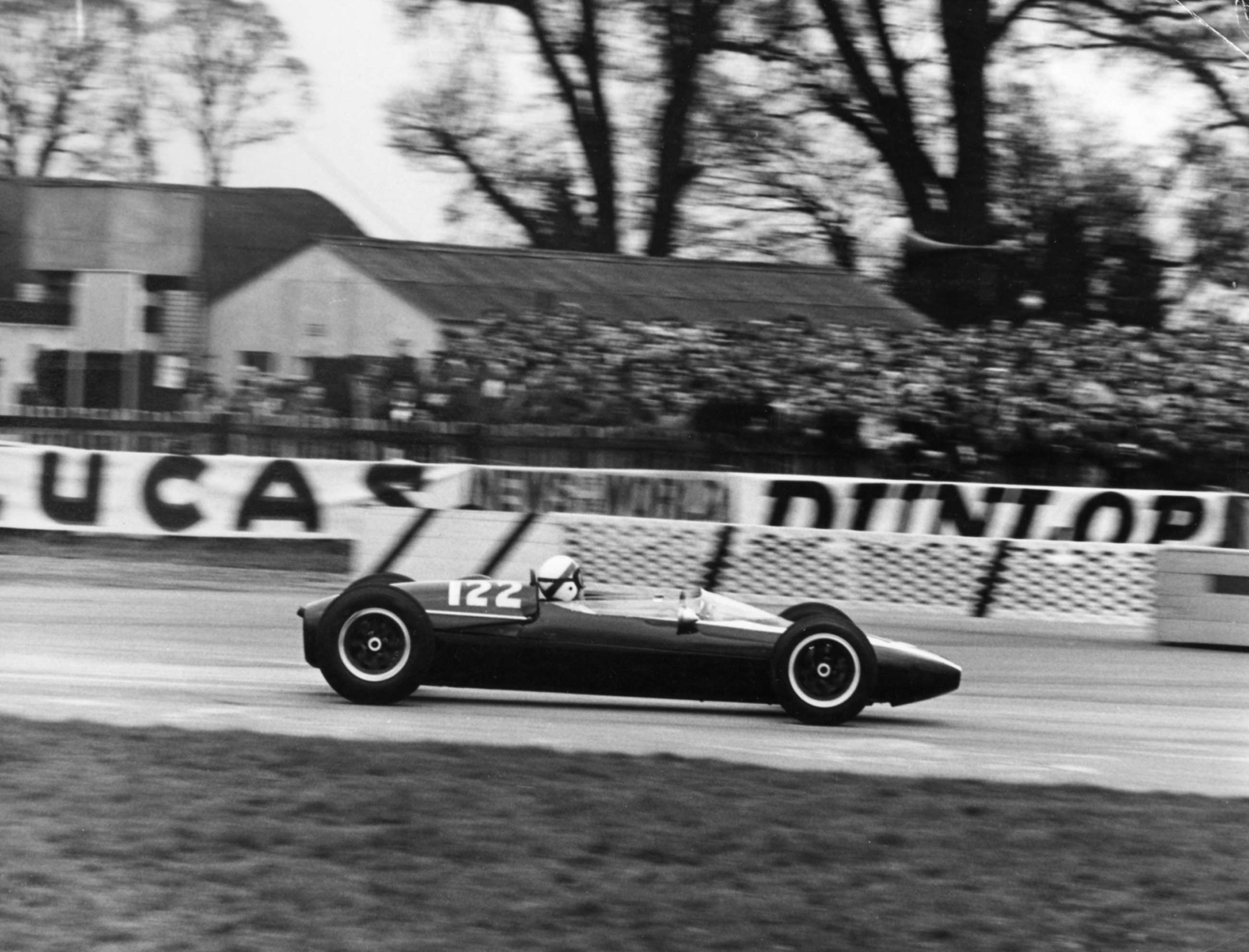 Jackie Stewart exploded Hawthorn-style onto the frontline motor racing scene in the Ken Tyrrell-entered Formula 3 Cooper-BMC T72 in 1964.