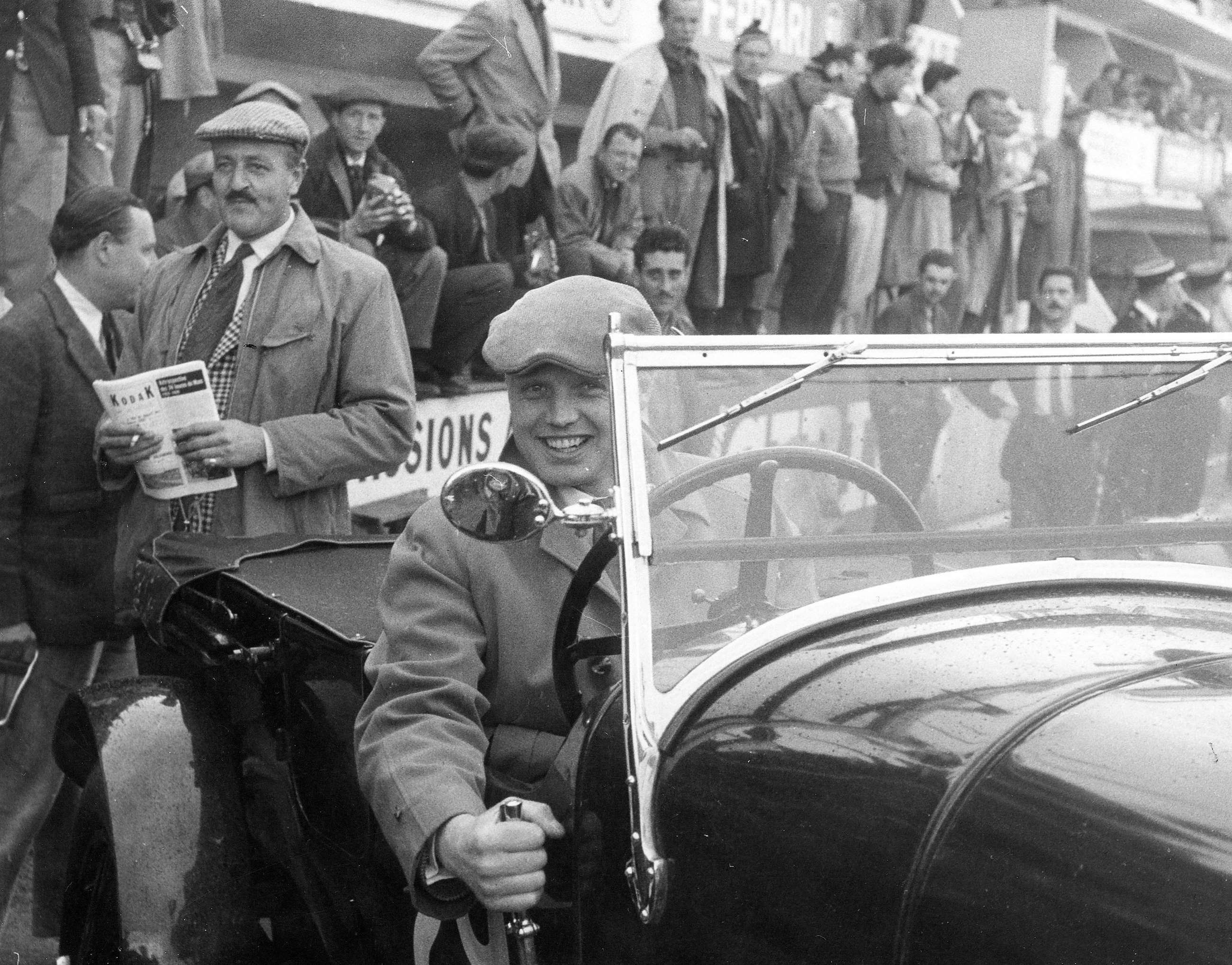 Goodwood hero and World Champion-to-be Mike Hawthorn drove a Bentley before the 1958 Le Mans 24-Hour race.