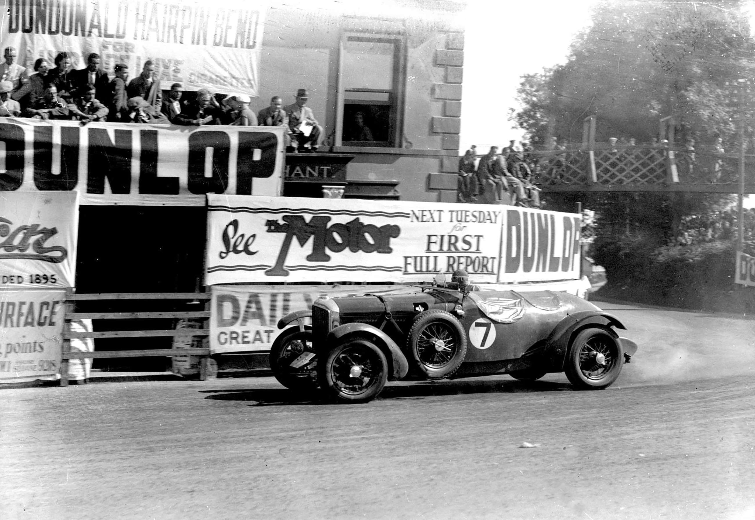 Later generation. Eddie Hall’s Rolls-Bentley special ‘B35AE’ in the RAC TT, 1935.