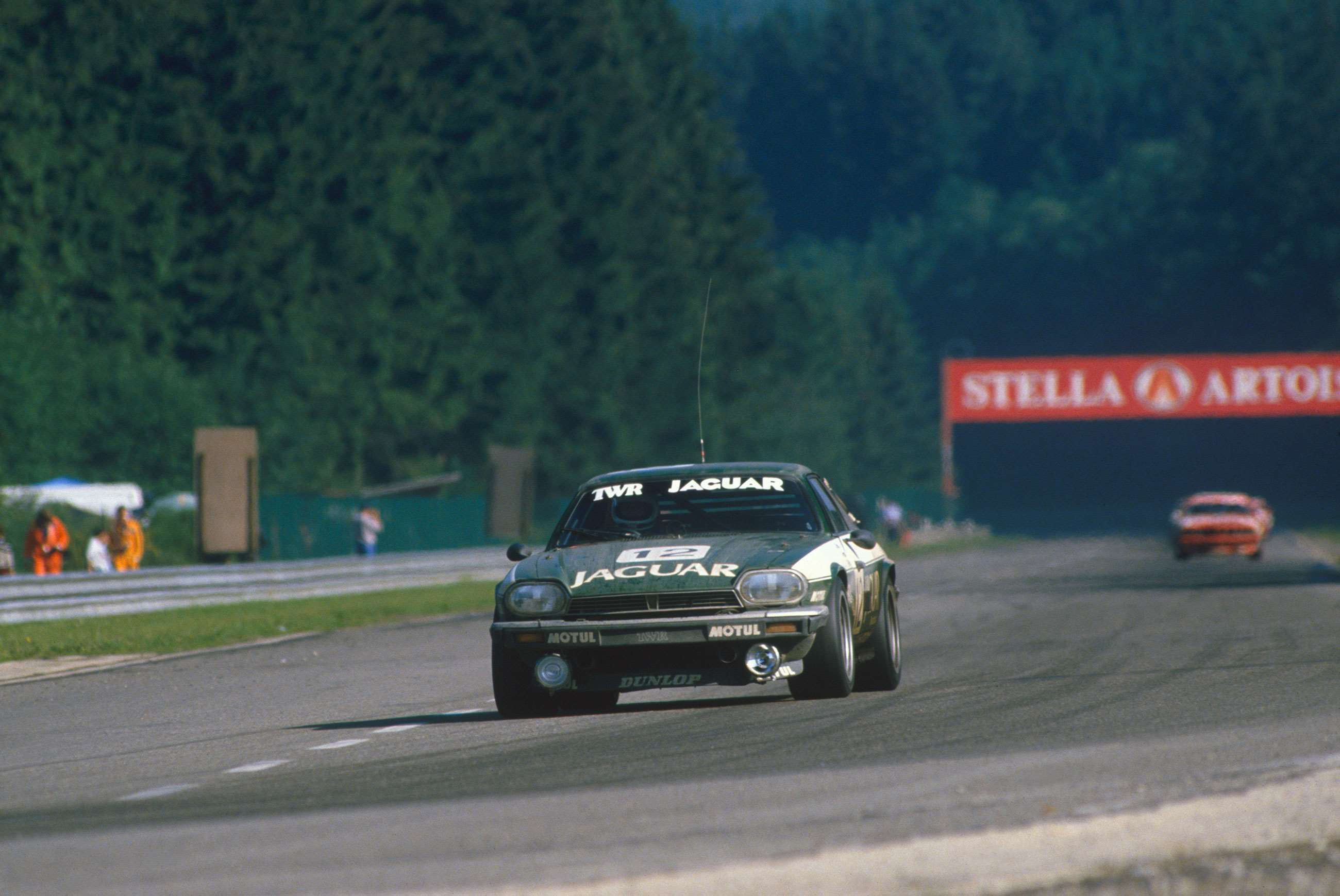 The TWR Jaguar XJ-S of Tom Walkinshaw and Hans Heyer, Spa Francorchamps, 1984.