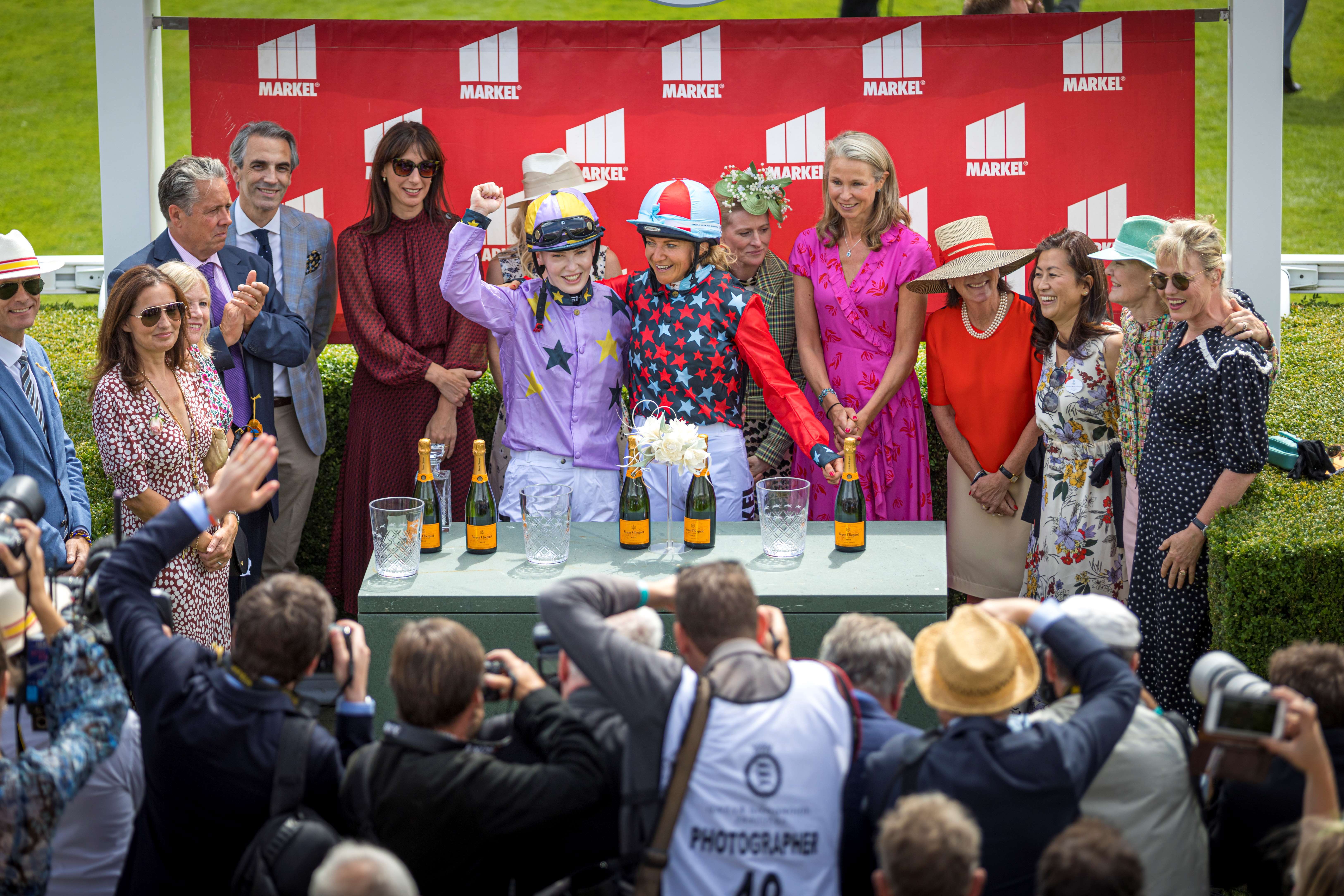 Joint Magnolia Cup winners Candida Crawford and Thea Gosden 