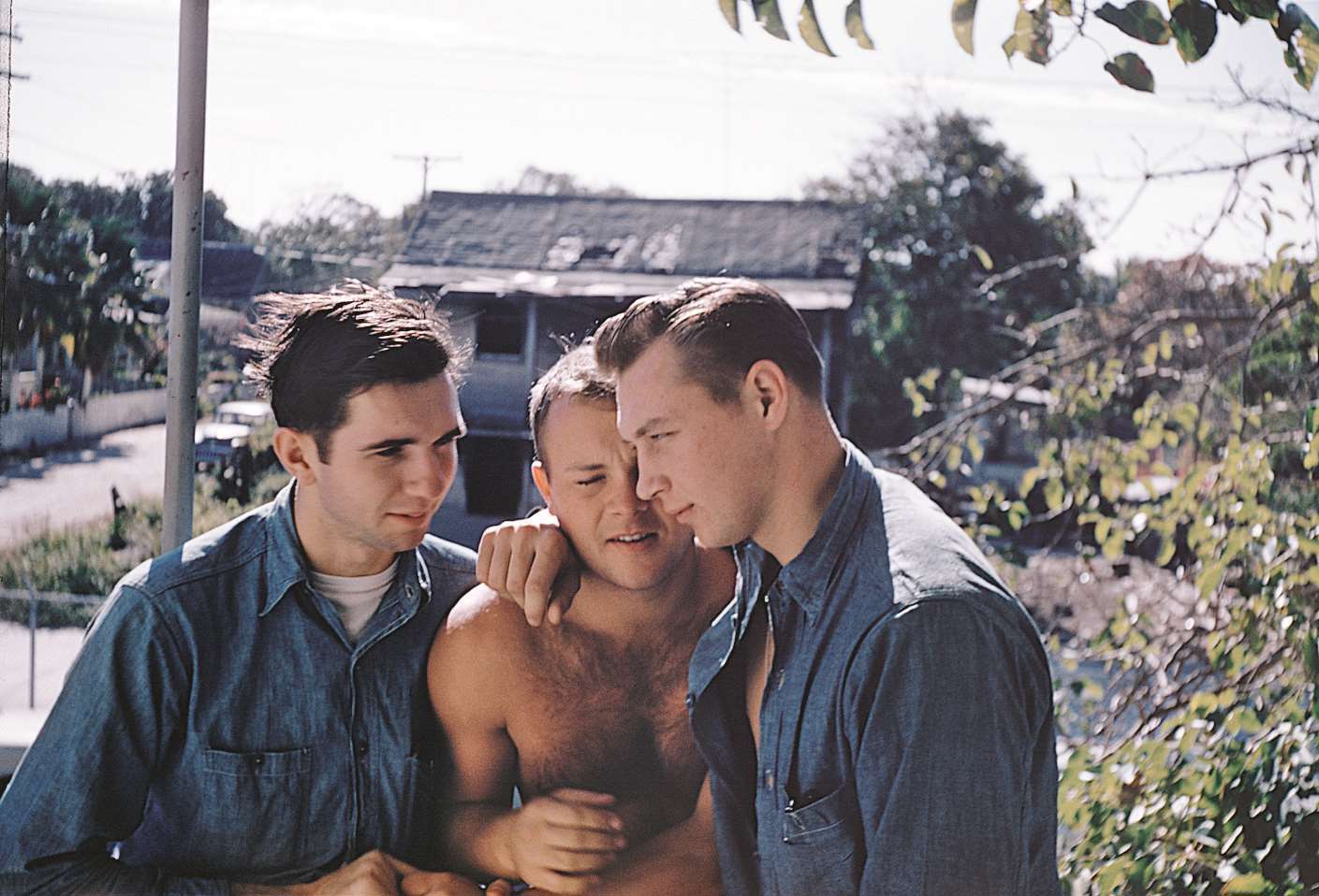 A tender moment, USA, taken in 1958
