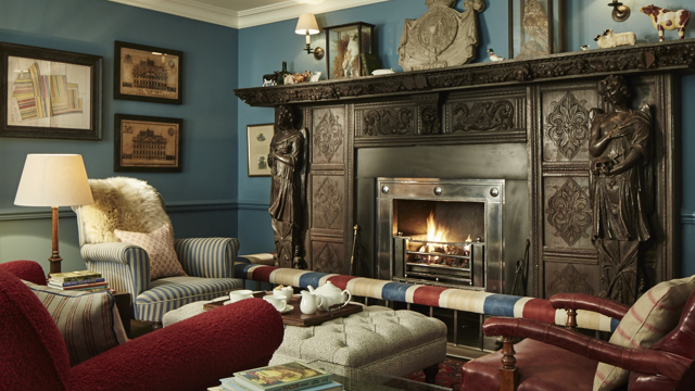 Enjoy a roaring log fire with an evening in The Snug